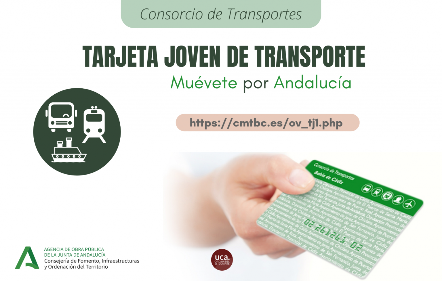 TARJETA JOVEN DE TRANSPORTE PARA ESTUDIANTES Oficina del Estudiante